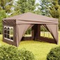Tenda per Feste Pieghevole con Pareti Laterali Tortora 3x3 m Tenda per Feste Pieghevole con Pareti Laterali Tortora 3x3 m