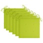 vidaXL Sedie da Giardino 6 pz e Cuscini Verde Brillante Massello Teak vidaXL Sedie da Giardino 6 pz e Cuscini Verde Brillante Massello Teak