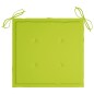 vidaXL Sedie da Giardino 6 pz e Cuscini Verde Brillante Massello Teak vidaXL Sedie da Giardino 6 pz e Cuscini Verde Brillante Massello Teak