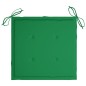 vidaXL Sedie da Giardino Impilabili 4 pz con Cuscini Massello di Teak vidaXL Sedie da Giardino Impilabili 4 pz con Cuscini Massello di Teak