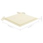 vidaXL Sedie da Giardino Impilabili con Cuscini 6 pz Massello di Teak vidaXL Sedie da Giardino Impilabili con Cuscini 6 pz Massello di Teak