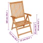vidaXL Sedie Reclinabili da Giardino 8 pz in Legno Massello di Teak vidaXL Sedie Reclinabili da Giardino 8 pz in Legno Massello di Teak