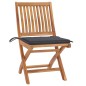 vidaXL Sedie da Giardino Pieghevoli con Cuscini 4 pz Massello di Teak vidaXL Sedie da Giardino Pieghevoli con Cuscini 4 pz Massello di Teak