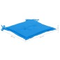 vidaXL Sedie da Giardino 8 pz con Cuscini Blu in Massello di Teak vidaXL Sedie da Giardino 8 pz con Cuscini Blu in Massello di Teak
