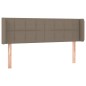 Testiera ad Orecchio Tortora 147x16x78/88 cm in Tessuto Testiera ad Orecchio Tortora 147x16x78/88 cm in Tessuto