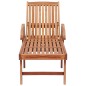 vidaXL Lettini Prendisole 2 pz con Cuscino Grigio a Quadretti in Teak vidaXL Lettini Prendisole 2 pz con Cuscino Grigio a Quadretti in Teak