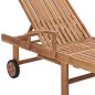 vidaXL Lettini Prendisole 2 pz con Cuscino Grigio a Quadretti in Teak vidaXL Lettini Prendisole 2 pz con Cuscino Grigio a Quadretti in Teak