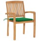 vidaXL Sedie da Giardino Impilabili 8 pz con Cuscini Massello di Teak vidaXL Sedie da Giardino Impilabili 8 pz con Cuscini Massello di Teak