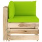 vidaXL Set Salotto da Giardino con Cuscini 5 pz Legno Impregnato Verde
