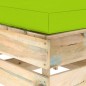 vidaXL Set Salotto da Giardino con Cuscini 5 pz Legno Impregnato Verde