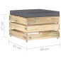 vidaXL Set Divani da Giardino con Cuscini 6 pz Legno Impregnato Verde