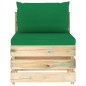 vidaXL Set Salotto da Giardino con Cuscini 6 pz Legno Impregnato Verde vidaXL Set Salotto da Giardino con Cuscini 6 pz Legno Impregnato Verde