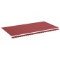vidaXL Tessuto di Ricambio per Tenda da Sole Rosso Borgogna 6x3 m