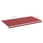 vidaXL Tessuto di Ricambio per Tenda da Sole Rosso Borgogna 6x3 m