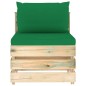 vidaXL Set Salotto da Giardino con Cuscini 6 pz Legno Impregnato Verde vidaXL Set Salotto da Giardino con Cuscini 6 pz Legno Impregnato Verde