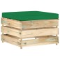 vidaXL Set Salotto da Giardino con Cuscini 6 pz Legno Impregnato Verde vidaXL Set Salotto da Giardino con Cuscini 6 pz Legno Impregnato Verde