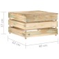 vidaXL Set Salotto da Giardino con Cuscini 6 pz Legno Impregnato Verde vidaXL Set Salotto da Giardino con Cuscini 6 pz Legno Impregnato Verde