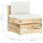 vidaXL Set Divani da Giardino con Cuscini 9 pz Legno Impregnato Verde vidaXL Set Divani da Giardino con Cuscini 9 pz Legno Impregnato Verde