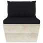 Set Divani da Giardino su Pallet 3 pz con Cuscini Legno Abete Set Divani da Giardino su Pallet 3 pz con Cuscini Legno Abete