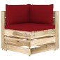 vidaXL Set Divani da Giardino con Cuscini 6 pz Legno Impregnato Verde vidaXL Set Divani da Giardino con Cuscini 6 pz Legno Impregnato Verde