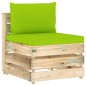 vidaXL Set Salotto da Giardino con Cuscini 7 pz Legno Impregnato Verde