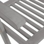 vidaXL Sedie Reclinabili da Giardino 8 pz Grigie in Massello di Acacia vidaXL Sedie Reclinabili da Giardino 8 pz Grigie in Massello di Acacia