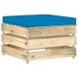 vidaXL Set Divani da Giardino con Cuscini 6 pz Legno Impregnato Verde vidaXL Set Divani da Giardino con Cuscini 6 pz Legno Impregnato Verde