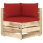 vidaXL Set Salotto da Giardino con Cuscini 6 pz Legno Impregnato Verde