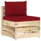 vidaXL Set Divani da Giardino con Cuscini 10 pz Legno Impregnato Verde vidaXL Set Divani da Giardino con Cuscini 10 pz Legno Impregnato Verde