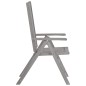 vidaXL Sedie Giardino Reclinabili 8pz Cuscini Massello Acacia Grigio vidaXL Sedie Giardino Reclinabili 8pz Cuscini Massello Acacia Grigio
