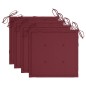 vidaXL Sedie da Giardino con Cuscini 4 pz in Legno Massello di Acacia vidaXL Sedie da Giardino con Cuscini 4 pz in Legno Massello di Acacia