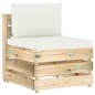 vidaXL Set Divani da Giardino con Cuscini 7 pz Legno Impregnato Verde vidaXL Set Divani da Giardino con Cuscini 7 pz Legno Impregnato Verde