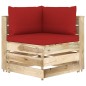 vidaXL Set Divani da Giardino con Cuscini 7 pz Legno Impregnato Verde vidaXL Set Divani da Giardino con Cuscini 7 pz Legno Impregnato Verde