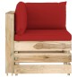 vidaXL Set Divani da Giardino con Cuscini 7 pz Legno Impregnato Verde vidaXL Set Divani da Giardino con Cuscini 7 pz Legno Impregnato Verde