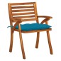 vidaXL Sedie da Giardino con Cuscini 8 pz in Legno Massello di Acacia vidaXL Sedie da Giardino con Cuscini 8 pz in Legno Massello di Acacia