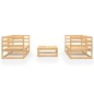 vidaXL Set Divani da Giardino 5 pz in Legno Massello di Pino vidaXL Set Divani da Giardino 5 pz in Legno Massello di Pino