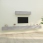 Set di Mobili Porta TV 6 pz Grigio Cemento in Legno Multistrato Set di Mobili Porta TV 6 pz Grigio Cemento in Legno Multistrato