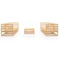 vidaXL Set Divani da Giardino 7 pz in Legno Massello di Pino
