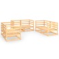 vidaXL Set Divani da Giardino 6 pz in Legno Massello di Pino vidaXL Set Divani da Giardino 6 pz in Legno Massello di Pino
