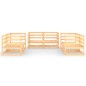 vidaXL Set Divani da Giardino 6 pz in Legno Massello di Pino vidaXL Set Divani da Giardino 6 pz in Legno Massello di Pino