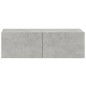 Set di Mobili Porta TV 6 pz Grigio Cemento in Legno Multistrato Set di Mobili Porta TV 6 pz Grigio Cemento in Legno Multistrato