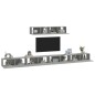 Set di Mobili Porta TV 6 pz Grigio Cemento in Legno Multistrato Set di Mobili Porta TV 6 pz Grigio Cemento in Legno Multistrato