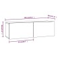 Set di Mobili Porta TV 6 pz Grigio Cemento in Legno Multistrato Set di Mobili Porta TV 6 pz Grigio Cemento in Legno Multistrato
