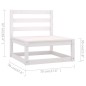 vidaXL Set Divani da Giardino 9 pz con Cuscini Legno Massello di Pino vidaXL Set Divani da Giardino 9 pz con Cuscini Legno Massello di Pino