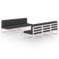 vidaXL Set Divani da Giardino 7 pz con Cuscini Legno Massello di Pino vidaXL Set Divani da Giardino 7 pz con Cuscini Legno Massello di Pino