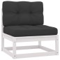 vidaXL Set Divani da Giardino 7 pz con Cuscini Legno Massello di Pino vidaXL Set Divani da Giardino 7 pz con Cuscini Legno Massello di Pino