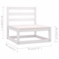 vidaXL Set Divani da Giardino 7 pz con Cuscini Legno Massello di Pino vidaXL Set Divani da Giardino 7 pz con Cuscini Legno Massello di Pino