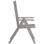 vidaXL Sedie Giardino Reclinabili 8pz Cuscini Massello Acacia Grigio vidaXL Sedie Giardino Reclinabili 8pz Cuscini Massello Acacia Grigio