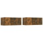 Set di Mobili Porta TV 6 pz Rovere Fumo in Legno Multistrato Set di Mobili Porta TV 6 pz Rovere Fumo in Legno Multistrato