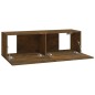 vidaXL Set Mobili Porta TV 8pz Rovere Fumo in Legno Multistrato